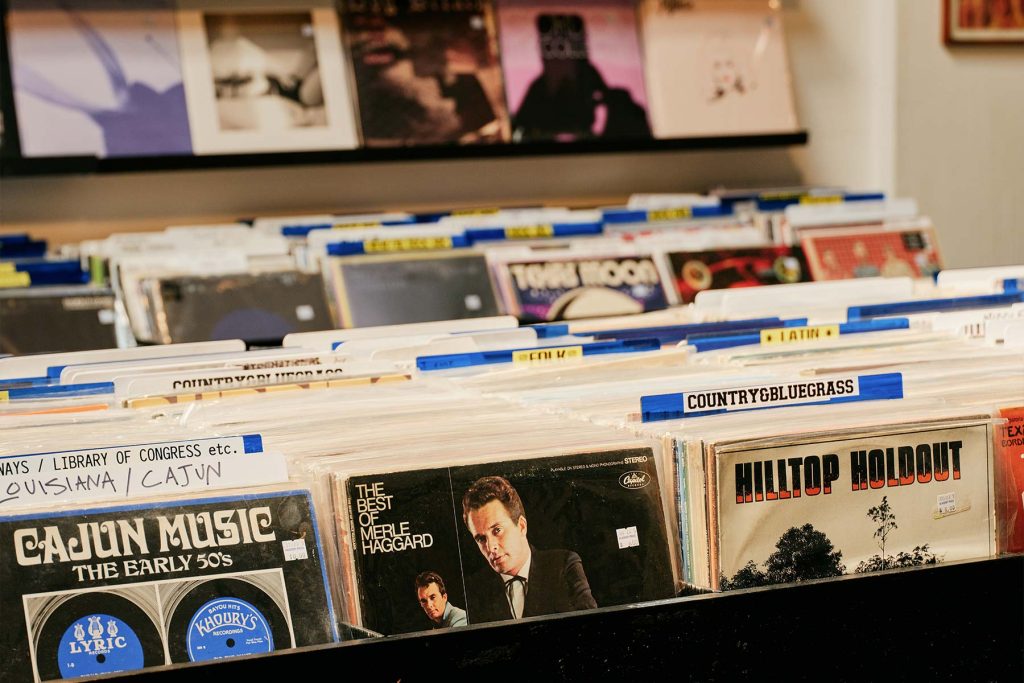Greenpoint, Brooklyn. Academy Record Annex, vinyl records.